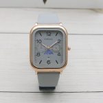 Rectangular fashion watch (Grey) - Image 3