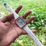 Rectangular fashion watch (White) - Image 5