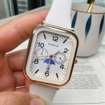 Rectangular fashion watch (White) - Image 2