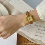 Retro Camellia watch [Gold Gold] - Image 3