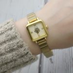 Retro Camellia watch [Gold Gold] - Image 4