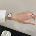 Snake head watch [Silver white]