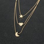 Star moon Love necklace