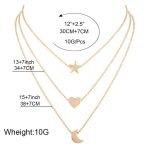Star moon Love necklace - Image 3