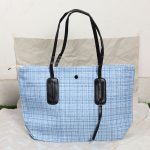 Straw woven bag (Blue) - Image 4