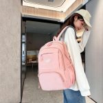 Students simple backpack [Pink] - Image 2
