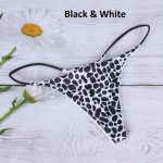 Thin strap thong Panty -Print - Image 10