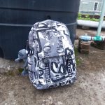 Trendy cool backpack [Black White] - Image 8