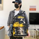 Trendy cool backpack [Black Yellow] - Image 3