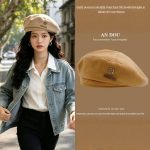Autumn octagonal hat [Khaki]