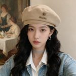 Autumn octagonal hat [Khaki] - Image 4