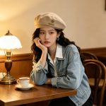 Autumn octagonal hat [Khaki] - Image 3