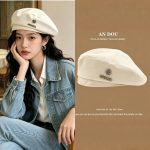 Autumn octagonal hat [Off White]