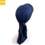 Headscarf cap [Navy Blue] - Image 4
