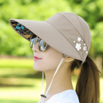 Korean women's hat [khaki] - Image 2
