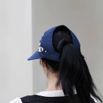 Korean women's hat [Navy Blue] - Image 2